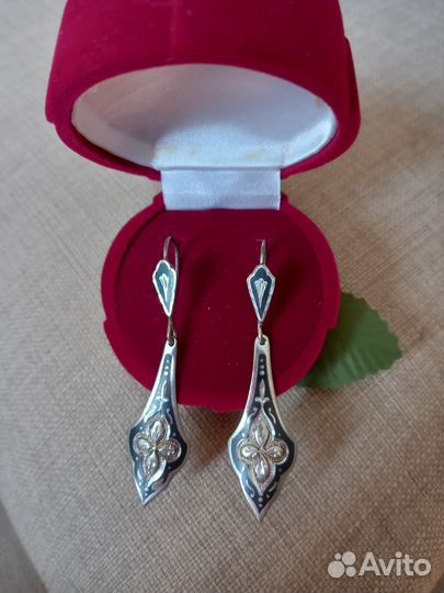 Серьги мельхиор