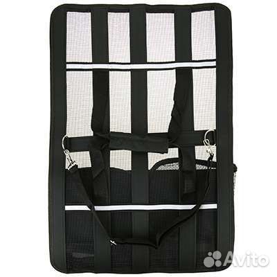 Сумка-переноска сетчатая, чёрная, для животных