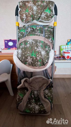 Детские санки коляска