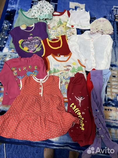 Вещи пакетом на девочку размер 80-86