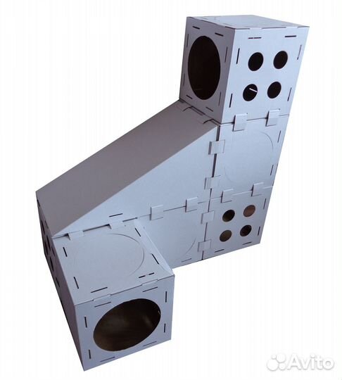 Модульный домик для кошки, набор №2 (7 элементов)