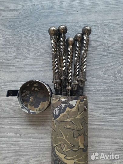 Набор шампуров в тубусе