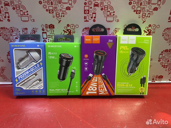 Автомобильное зарядное Micro/Type-C/IOS к3