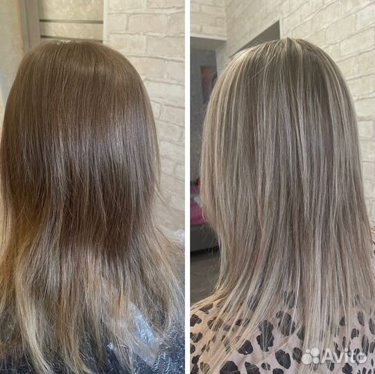 Покраска волос, мелирование, аиртач, балаяж
