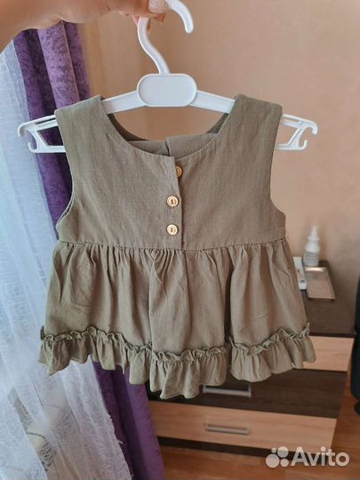 Костюм платье летний для девочки 86-92