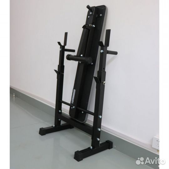 Скамья со стойками под штангу DFC D6453