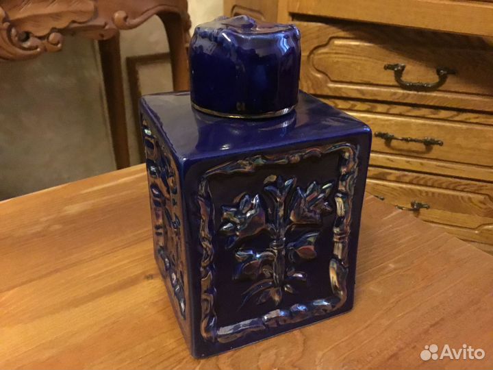 Чайница кобальтовая времен СССР