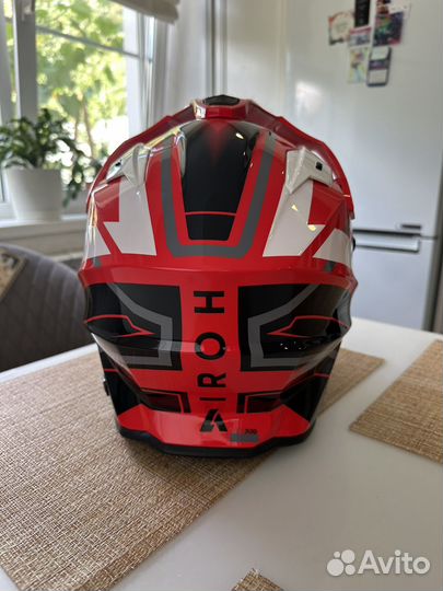 Мотошлем мотард с визором