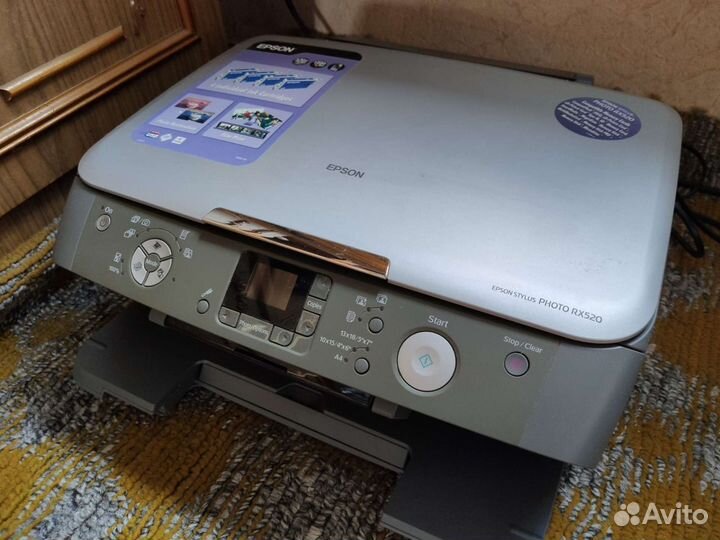 Принтер Epson stylus photo rx520 струйный