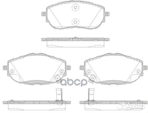 Колодки тормозные toyota auris/corolla 12- пере