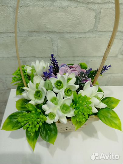 Букет цветов из мыла