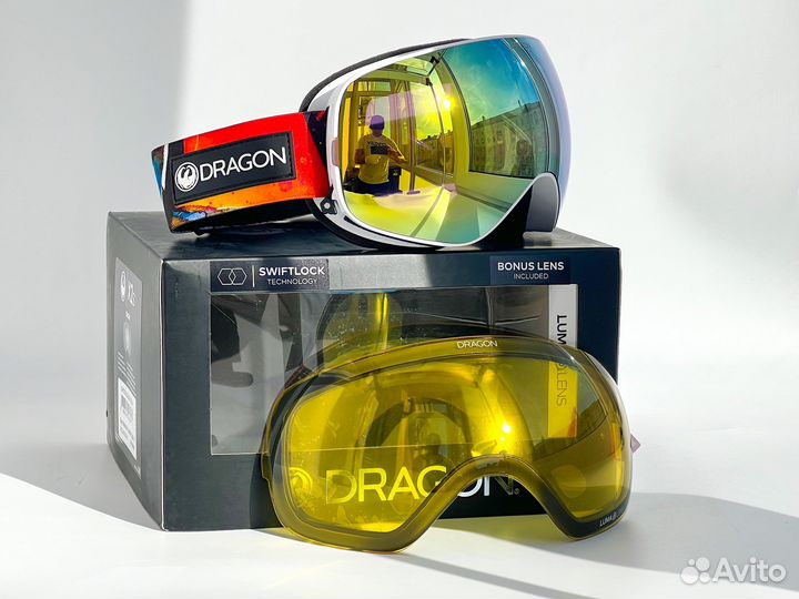 Горнолыжные очки Dragon X2s Hotduck Lumalens