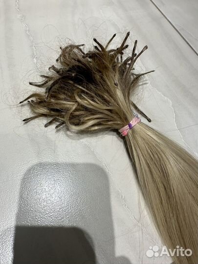 Волосы для наращивания 228 грамм блонд