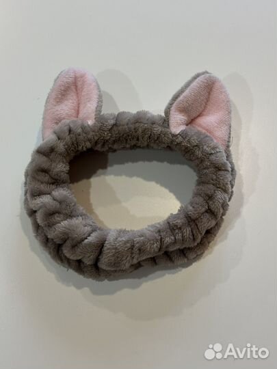 Повязка на голову с ушками для уходовых процедур