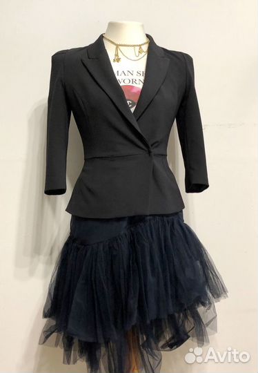 Пиджак черный Elisabetta Franchi оригинал