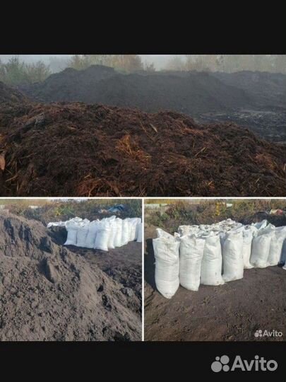 Чернозем в мешках конский навоз
