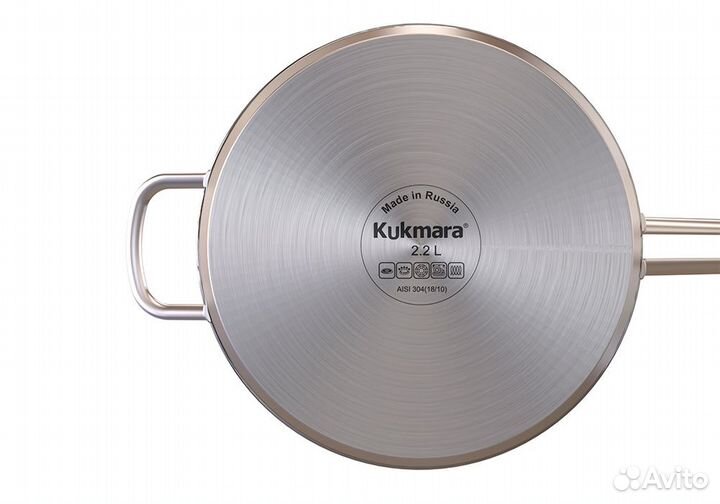 Сковорода из нерж стали 26 см ст крышка, 