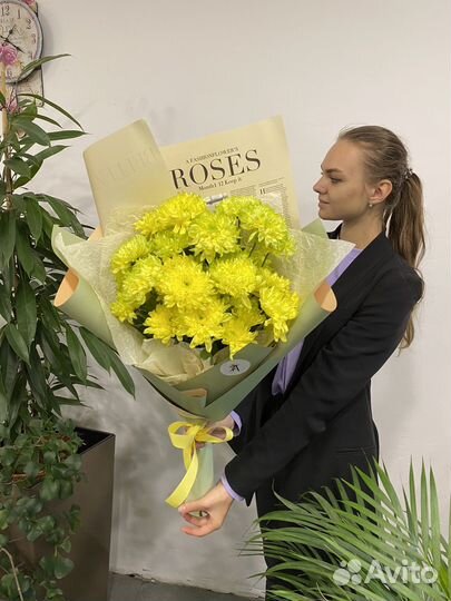 Букет из хризантем