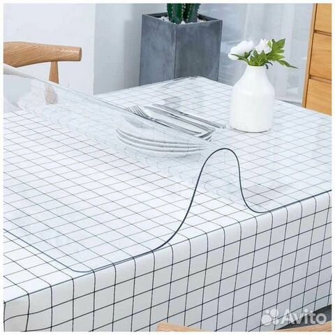 Силиконовая прозрачная скатерть