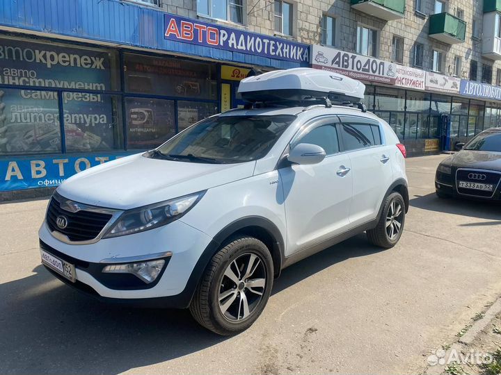 Бокс на крышу Broomer Venture L белый(430л.) крабы