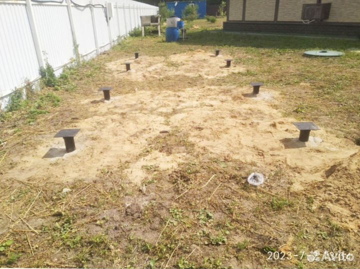 Винтовые сваи + монтаж