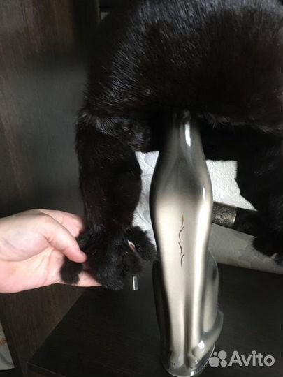 Норковая шапка женская ушанка