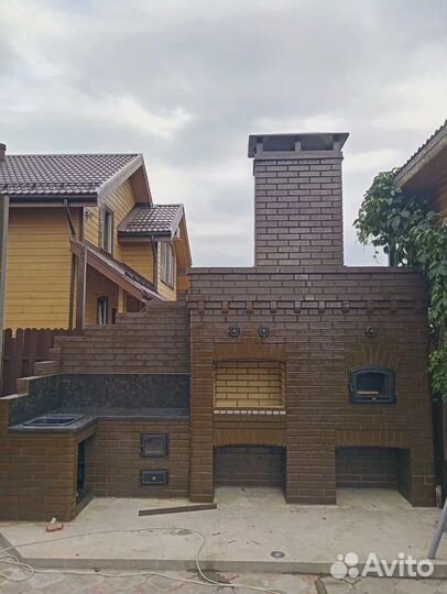 Барбекю комплекс с навесом