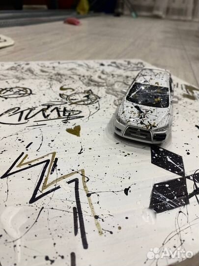 Объемная картина с машиной