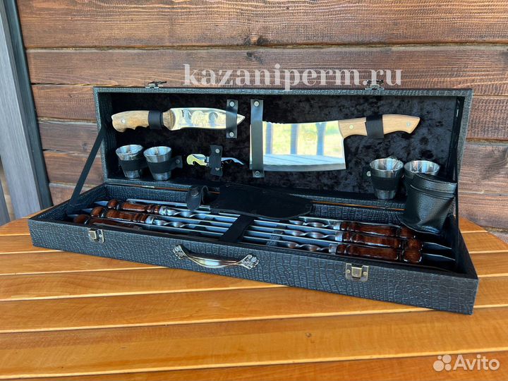 Шампура в чемодане / Подарочный набор орёл