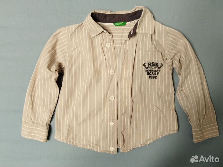 Рубашки на мальчика 3-5 лет, zara и benetton бу
