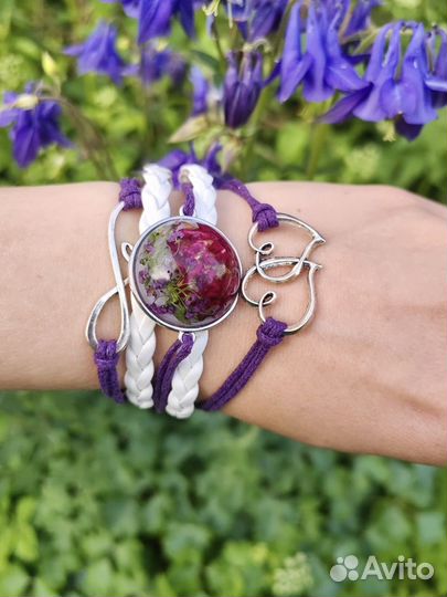 Браслет с цветами