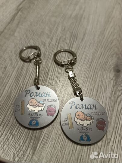 Брелок с метрикой
