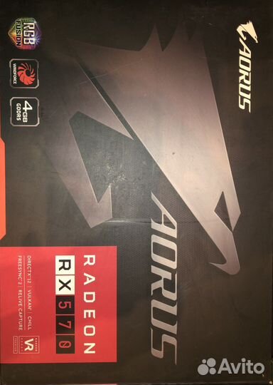 Видеокарта Aorus radeon rx570 4Gb