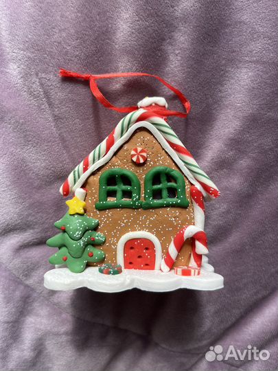 Новогодний домик на батарейках