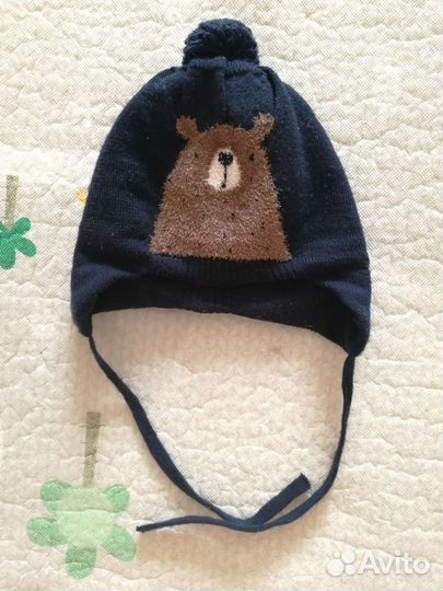 Шапка для мальчика демисезонная 44-46