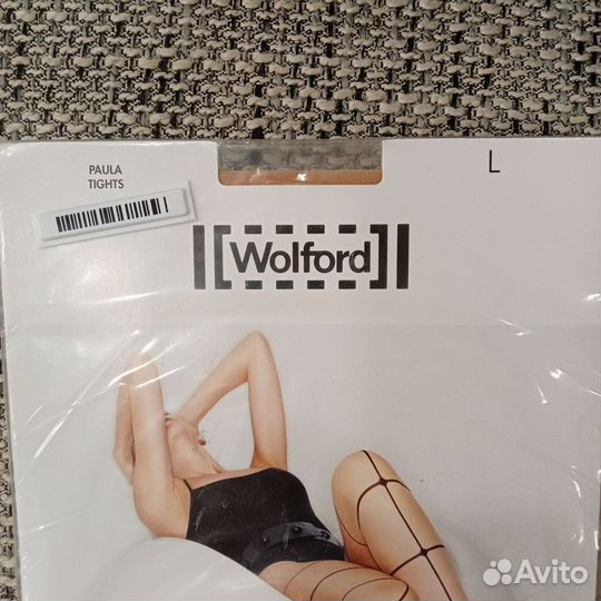 Колготки женские бежевые с клеткой Wolford