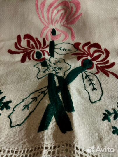 Рушник старинный лён