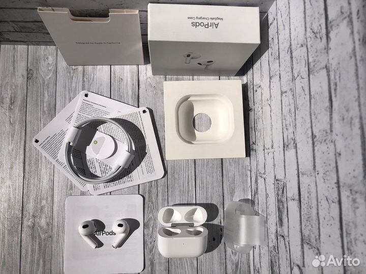 Беспроводные Наушники AirPods 3 + Блок, apple