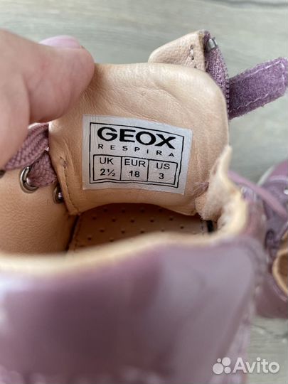 Ботинки geox для девочки 18 размер