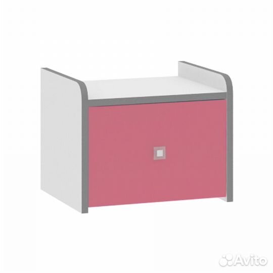 Тумба прикроватная 24.4 Дельта-Сильвер белый