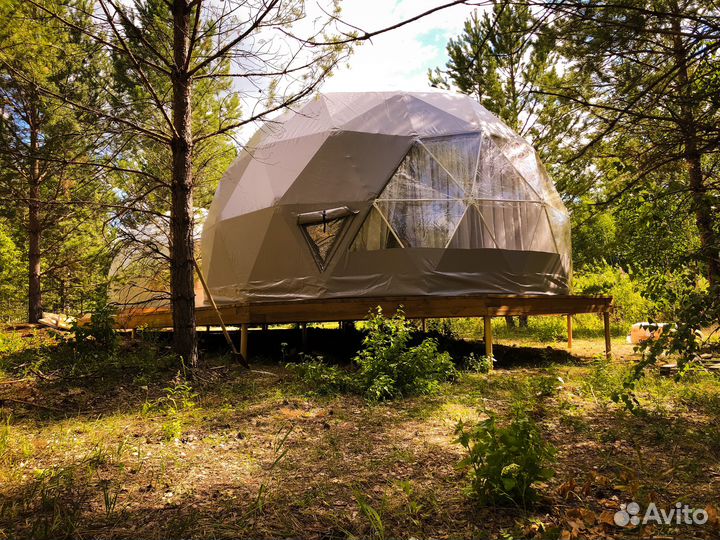 Летний геокупол сфера для глэмпинга D5