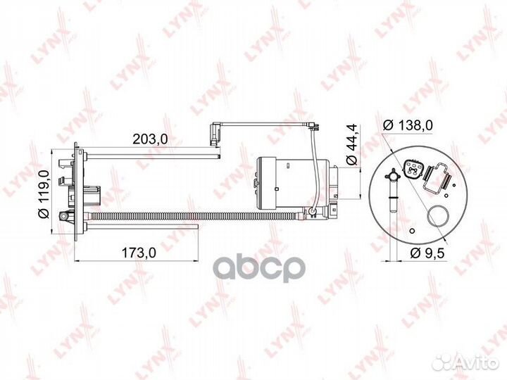 Nsin0023156199 Фильтр топливный 0,657 LF-968M 1