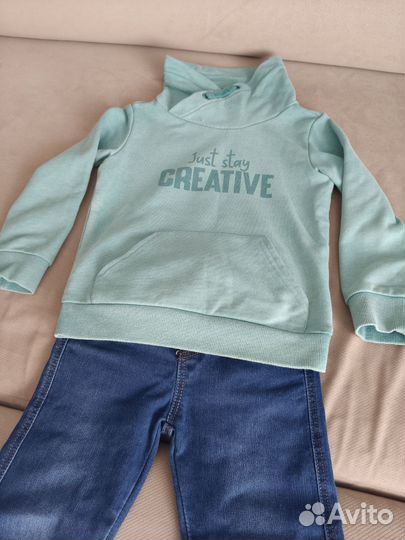 Джинсы и толстовка на мальчика