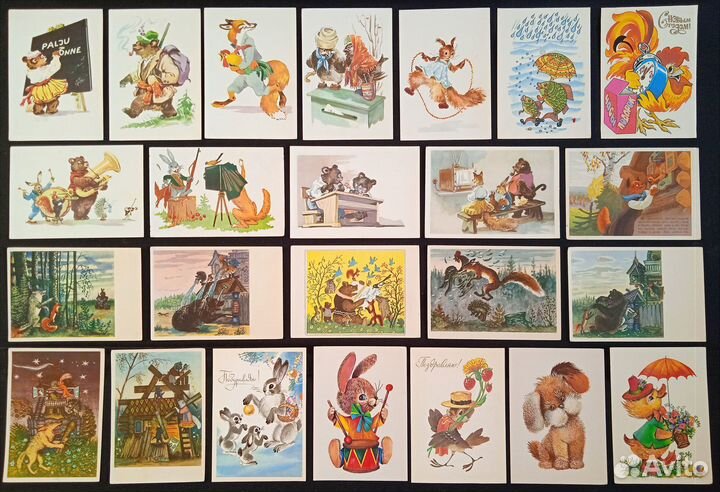 Старые открытки СССР / Мир животных