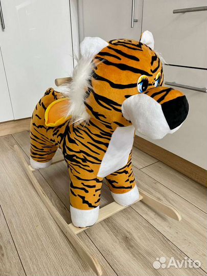 Новая детская качалка тигр