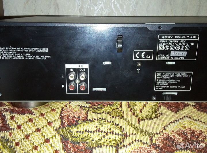 Кассетная дека sony TCK-315