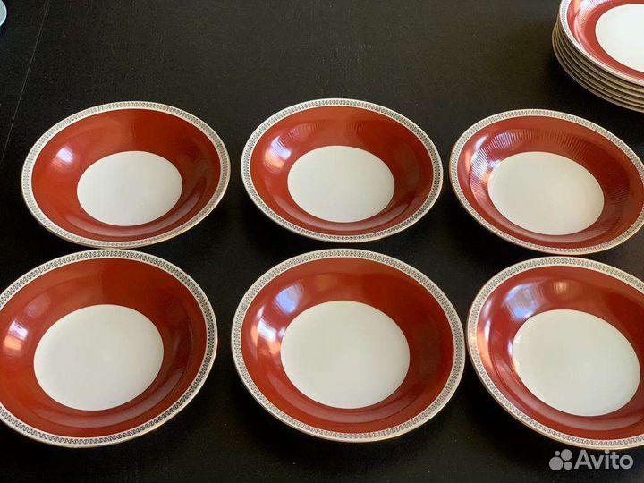 Тарелки Кольдиц ГДР терракота