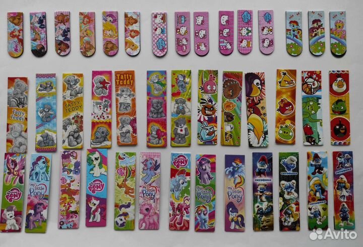 Магнитные закладки Винкс, Пони, Монстер Хай и др