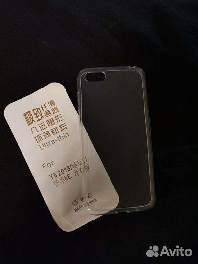 Прозрачный чехол на huawei y5 lite