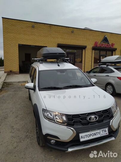Автобокс бокс на крышу Магнум 580л Лада Ларгус